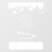 Kerst Venster Cling Home of retail Raamsticker (Vel)