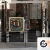 Kerst  venster Cling Raamsticker (Kantoordeur)