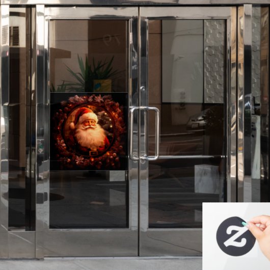 Kerst  venster Cling Raamsticker (Kantoordeur)