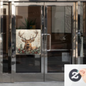 Kerst  venster Cling Raamsticker (Kantoordeur)