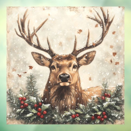 Kerst  venster Cling Raamsticker (Vel 3)