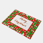 Kerst verfspatten deurmat (Schuin)