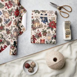 Kerst Verhalenboek Dorp Cadeaupapier