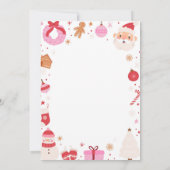 Kerst Verjaardag Capsule Note Bericht Kaart (Achterkant)