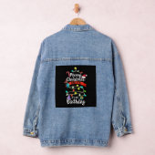 Kerst Verjaardag Shirt, Vrolijk kerstfeest en ja Denim Jacket (Hangar)