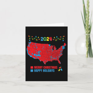 Kerst Verkiezingskaart 2024 Verkiezing Trump Famil Kaart