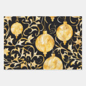 Kerst Verpakking Papier Flat Sheet Set van 3 Inpakpapier Vel (Voorkant 2)