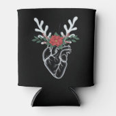 Kerst Verpleegster Hart Anatomie Rendier Hart Blikjeskoeler (Voorkant)