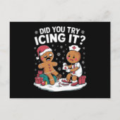 Kerst verpleegster heb je geprobeerd om het te ijs feestdagenkaart (Voorkant)