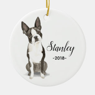 Kerst-versiering Boston Terrier Keramisch Ornament