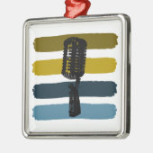 Kerst-versiering microfoon metalen ornament (Links)