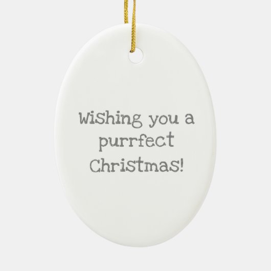 Kerst-versiering van Grumpy Katie Keramisch Ornament (Achterkant)