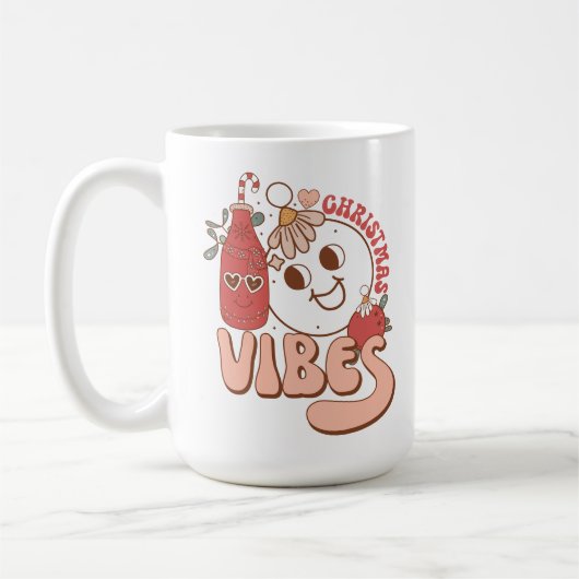 Kerst Vibes Drink Koffie Mok (Links)