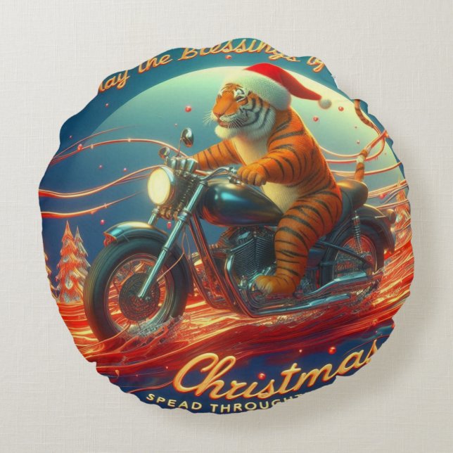 Kerst vieren rond kussen (Achterkant)