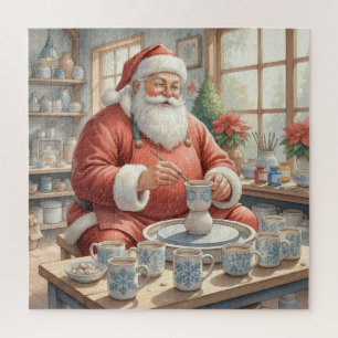 Kerst Vintage Keramiek Workshop Santa Foto Legpuzzel