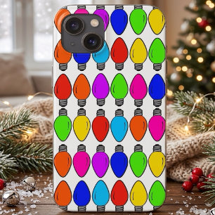 Kerst Vintage Lichtbolletjes iPhone 13 Hoesje