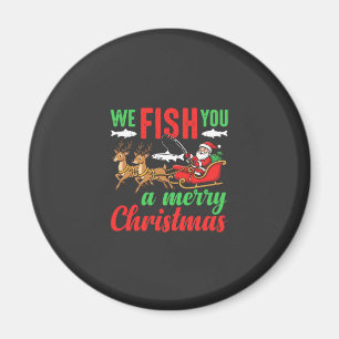 Kerst Vissen Merry Fish Jou Magneet