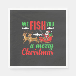 Kerst Vissen Merry Fish Jou Servet