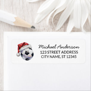 Kerst Voetbal Bal Sinterklaas Retouradres Etiket