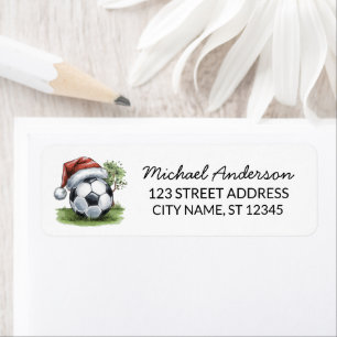 Kerst Voetbal Bal Sinterklaas Retouradres Etiket