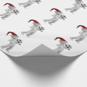 kerst voetbal cadeaupapier (Hoek)