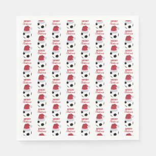 Kerst Voetbal Sport Football Vakantie Servet