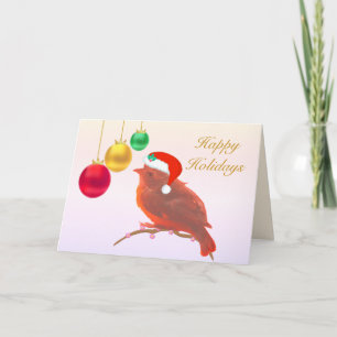 Kerst vogeltje kaart