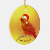 Kerst vogeltje keramisch ornament (Rechts)