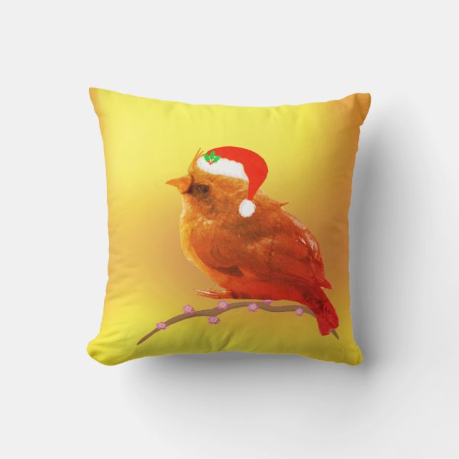 Kerst vogeltje kussen (Voorkant)