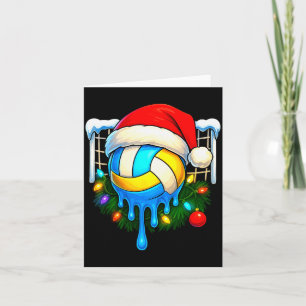 Kerst Volleybal Drip Ijs Drip Kerstmis Kaart