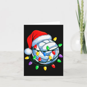 Kerst Volleybal Xmas Kerstman T-shirts Hoed Heren Kaart