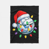 Kerst Volleybal Xmas Santa SRTS Pet Mannen vrouwen Fleece Deken (Voorkant)