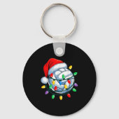 Kerst Volleybal Xmas Santa SRTS Pet Mannen vrouwen Sleutelhanger (Voorkant)