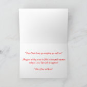 Kerst voor kleinzoon Wenskaart Feestdagen Kaart (Binnen)