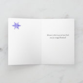 Kerst voor Pet Sitter, Fir Trees Snowflakes Feestdagen Kaart (Binnen)