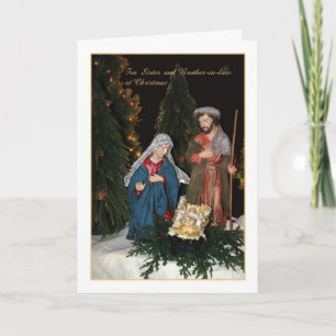 Kerst - voor zus en zwager feestdagen kaart