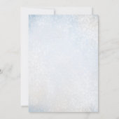 Kerst Vorst Sneeuw Winter Bruiloft Save The Date (Achterkant)