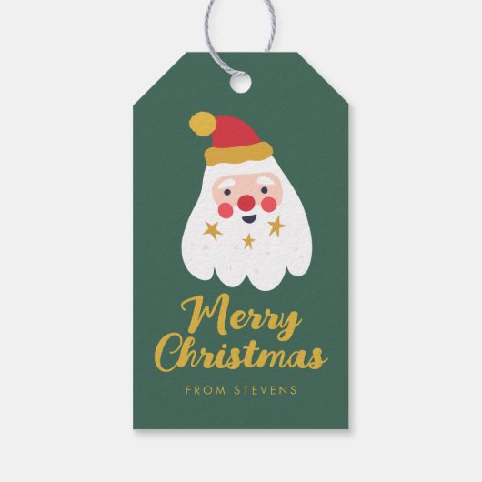 Kerst vreugde Kerstgroet van  Cadeaulabel (Achterkant)