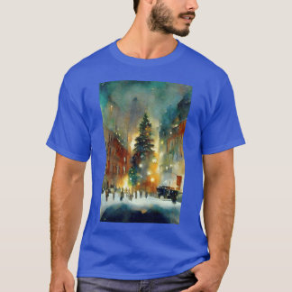 Kerst vriend retro t-shirt
