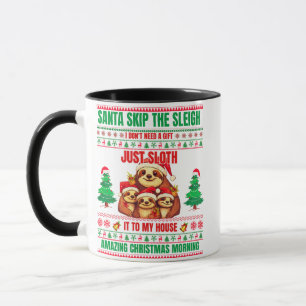 Kerst Vrolijk kerstcadeau voor luiaards Mok