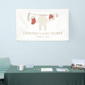 Kerst Vrolijk klein Baby shower Spandoek (Beurs)