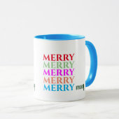 Kerst Vrolijk Vrolijk Vrolijk Vrolijk Mok (Voorkant rechts)