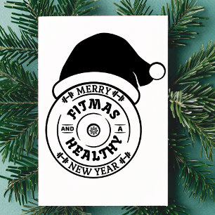 Kerst vrolijke kerstmis en gezonde nieuwjaarskaart bedankkaart