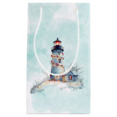 Kerst Vuurtoren Kustvakantie Klein Cadeauzakje (Voorkant)