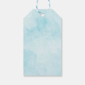 Kerst Vuurtoren Nautische Waterverf Cadeaulabel (Achterkant)