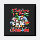 Kerst, waar we in Lockdown Pengui waren Magneet (Voorkant)