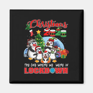 Kerst, waar we in Lockdown Pengui waren Magneet