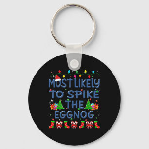 Kerst waarschijnlijk piek de eierpunkfamilie K Sleutelhanger