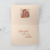 Kerst Wangetjes Feestdagen Kaart (Binnen)