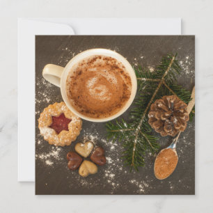 Kerst warm chocolademelk kaart
